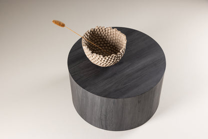 York soffbord ⌀80, svart