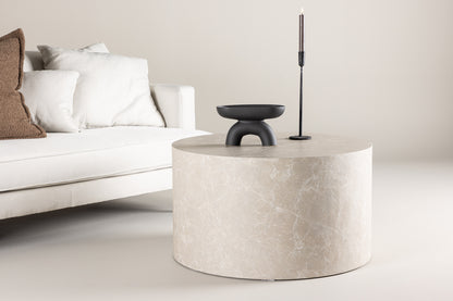 York soffbord ⌀80, beige