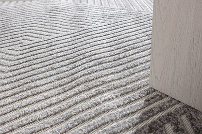 Aron matta 230 x 160, grå