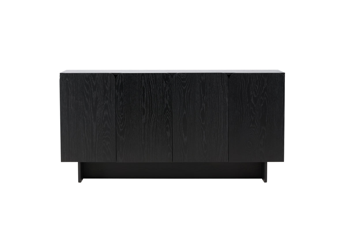 Tyresö skåp, svart 160x80x42