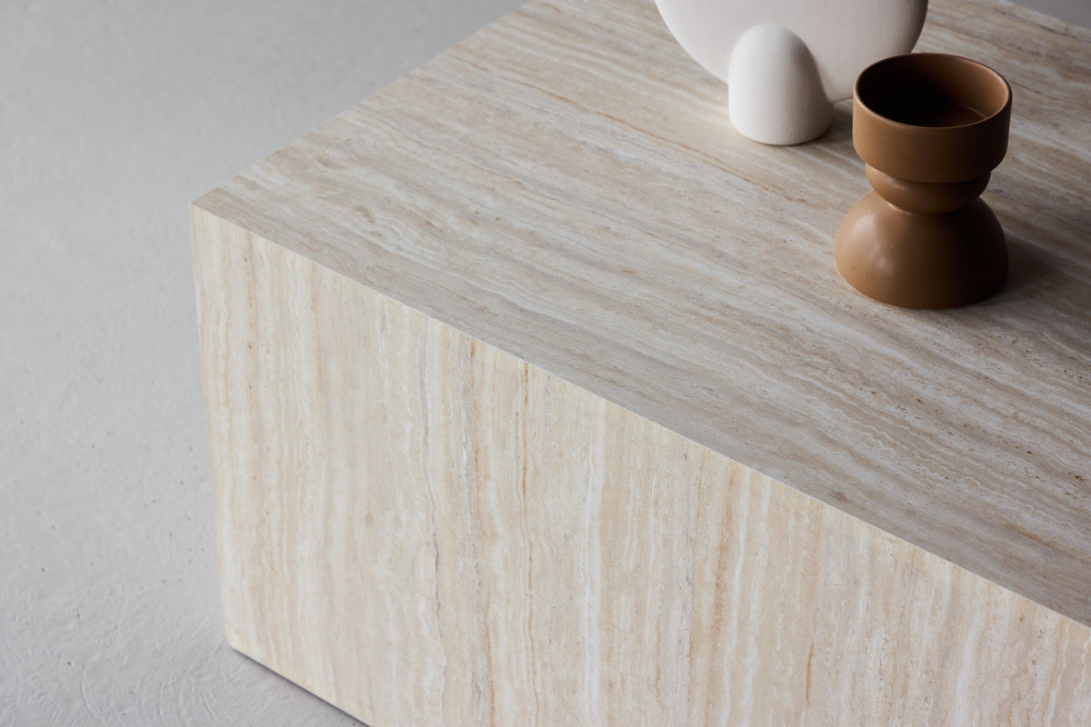 York soffbord 80 x 60 cm, beige