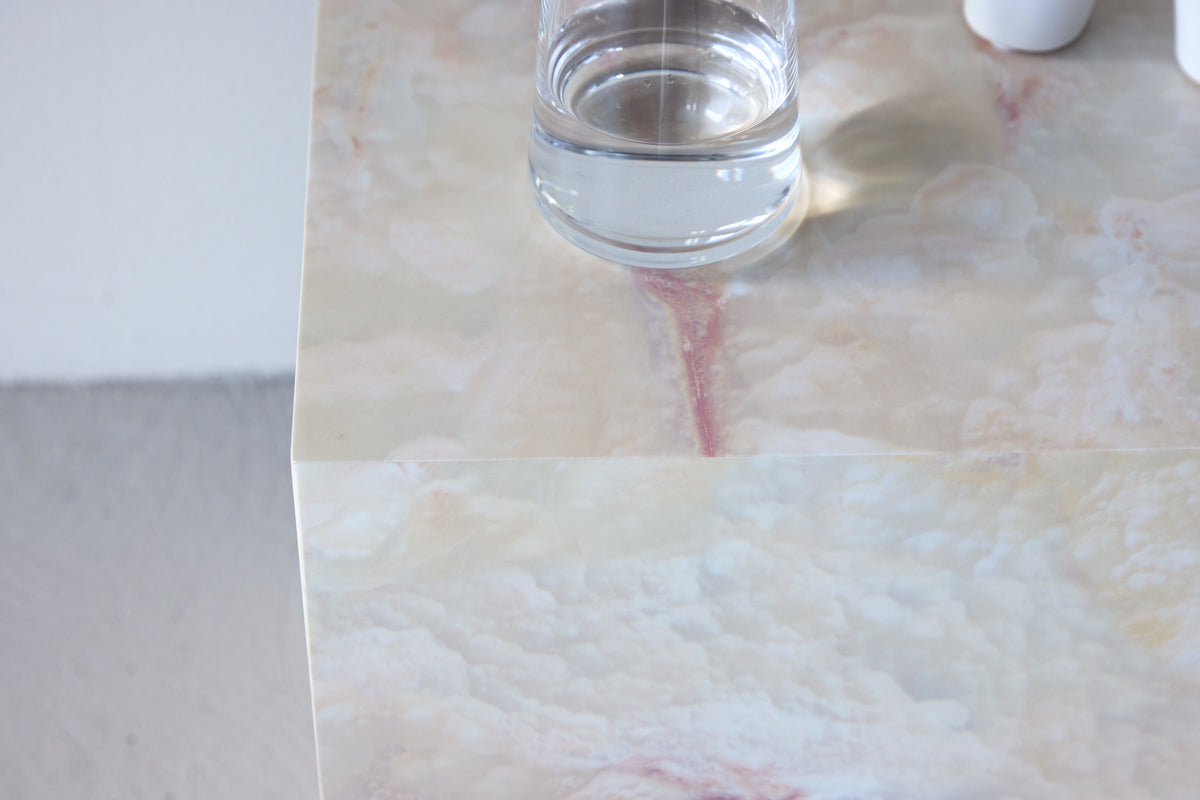 York sidobord, beige