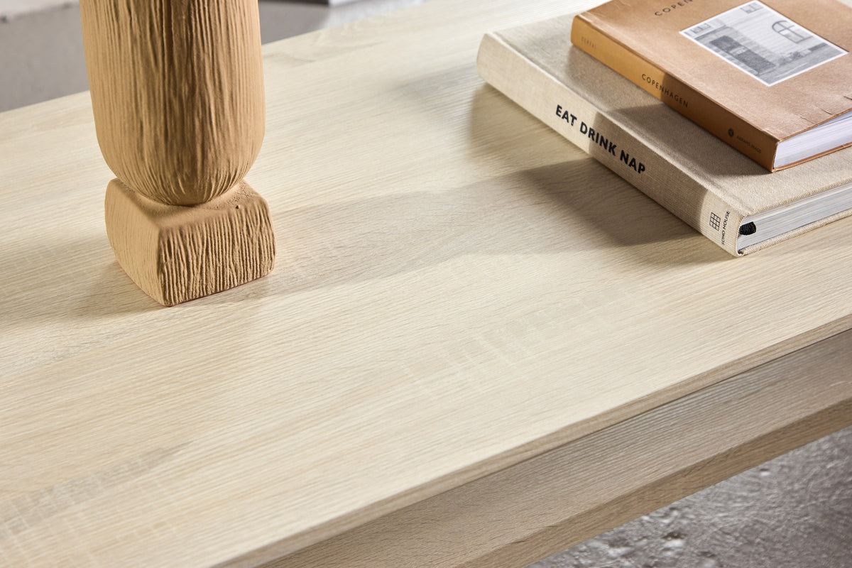 Telemarket soffbord, vitputsad