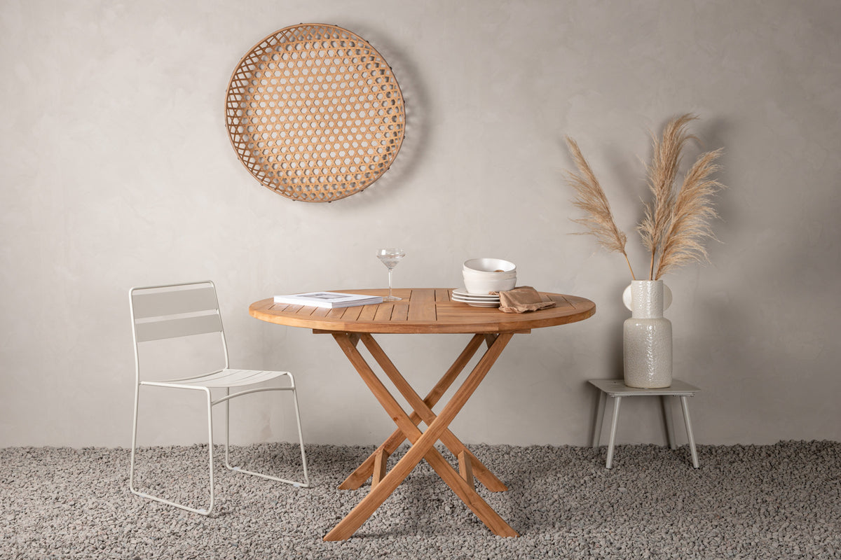 Kenya matbord, teak ⌀120