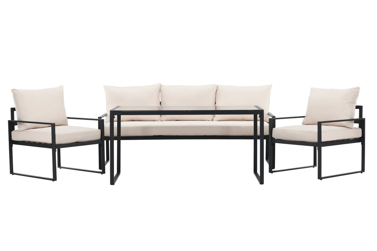 Catania soffgrupp, svart/beige