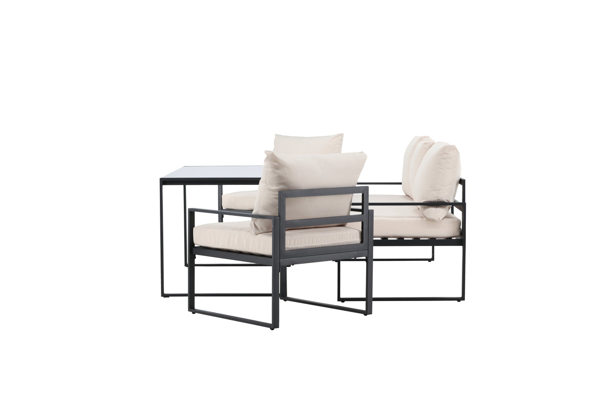 Catania soffgrupp, svart/beige