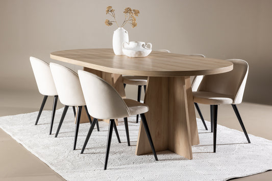 Velvet & Bootcut matgrupp, beige