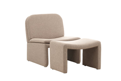 Bonn fåtölj & fotpall