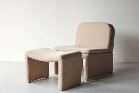 Bonn fåtölj & fotpall