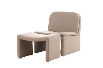 Bonn fåtölj & fotpall