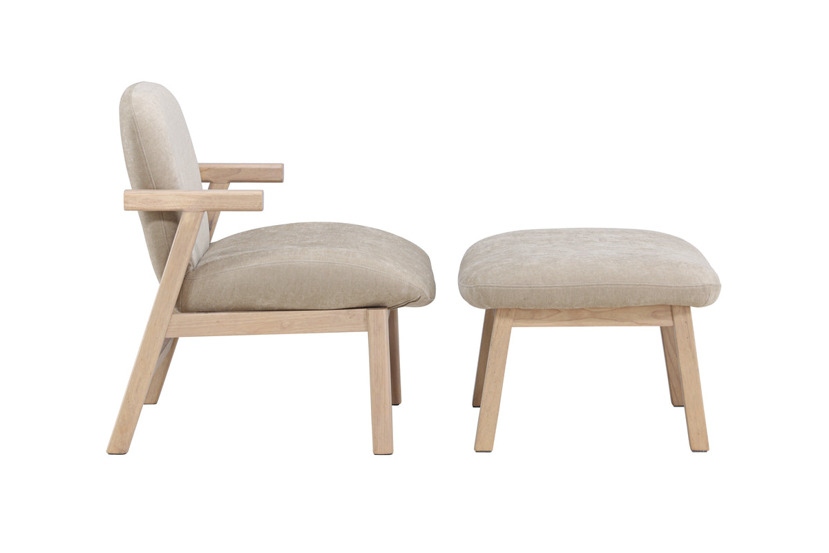 Rile fåtölj & fotpall