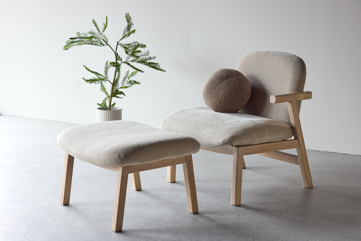 Rile fåtölj & fotpall