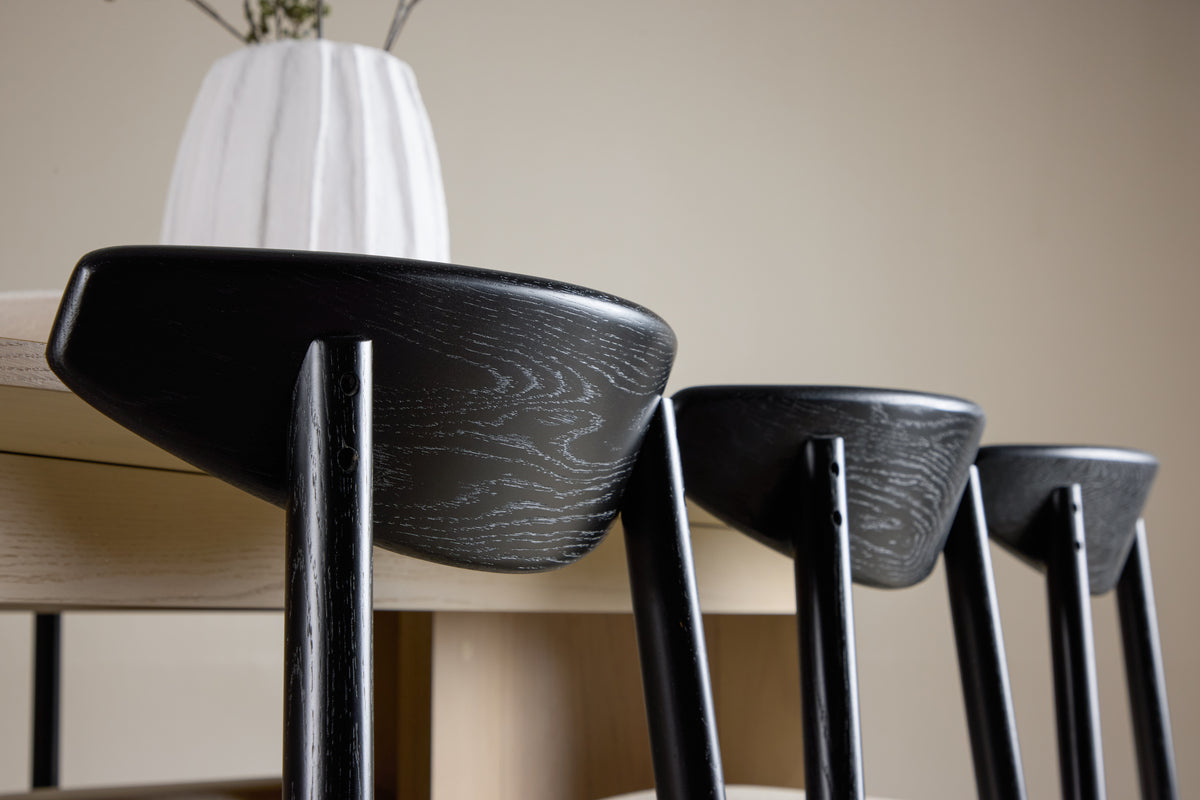 Ven & Tyresö matgrupp, svart/natur