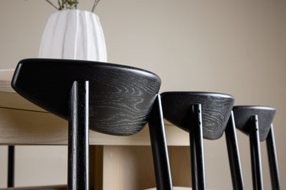 Ven & Tyresö matgrupp, svart/natur