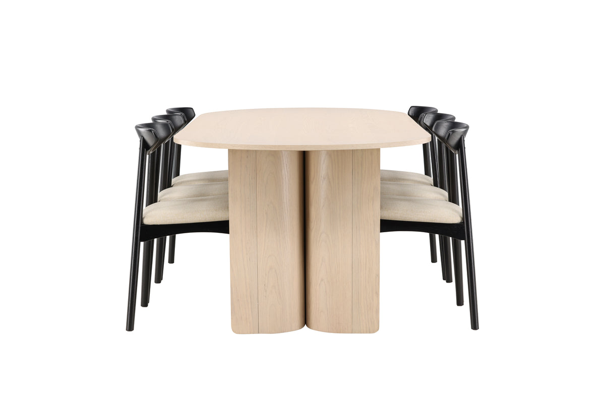 Ven & Tyresö matgrupp, svart/natur