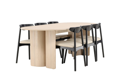 Ven & Tyresö matgrupp, svart/natur