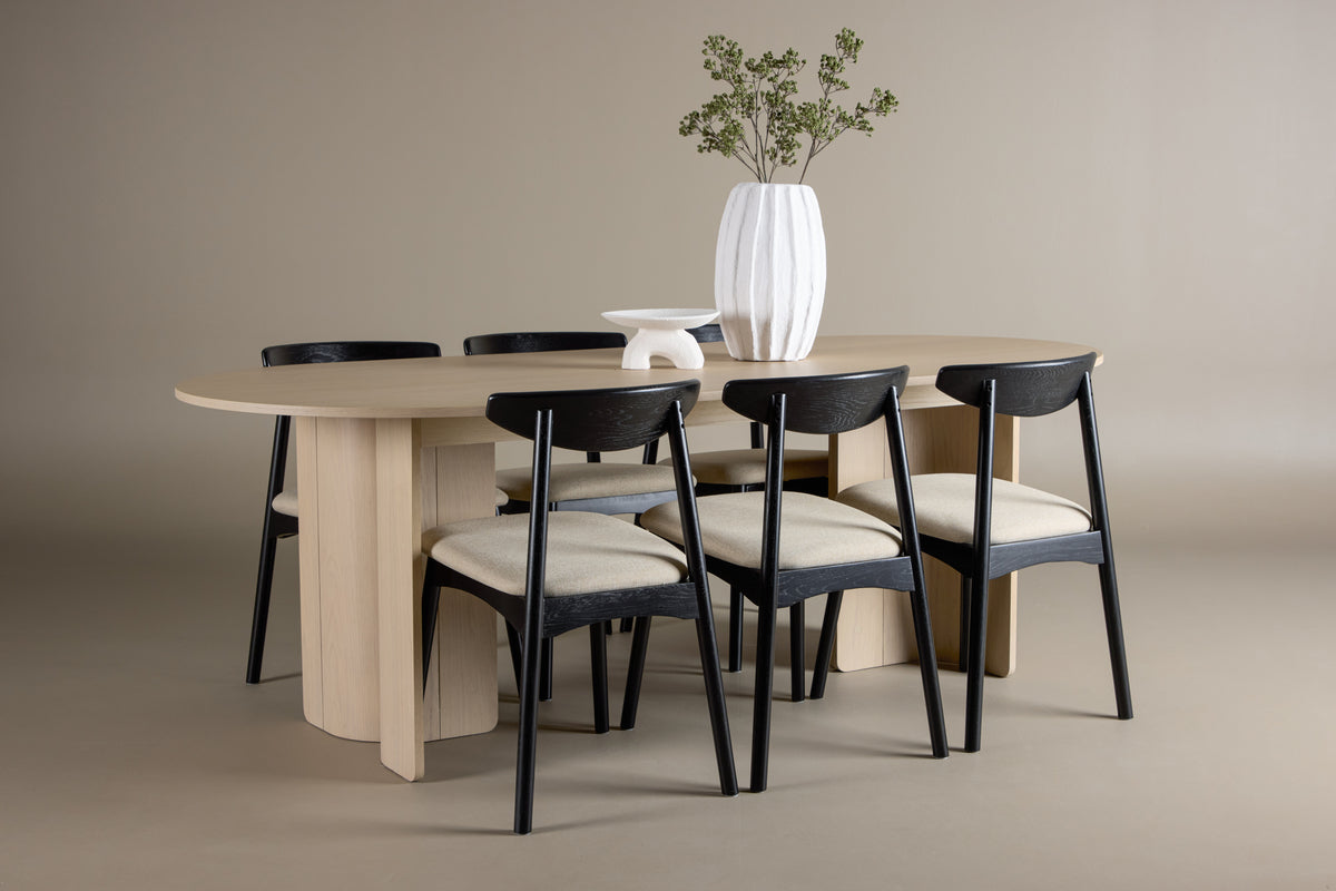 Ven & Tyresö matgrupp, svart/natur