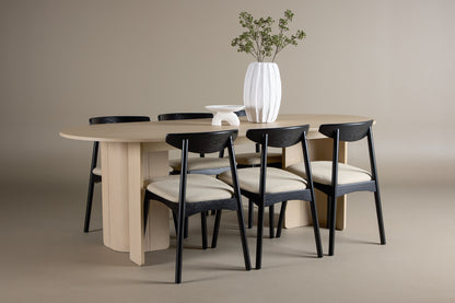 Ven & Tyresö matgrupp, svart/natur