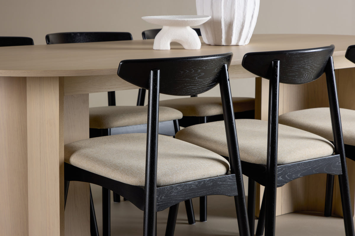 Ven & Tyresö matgrupp, svart/natur